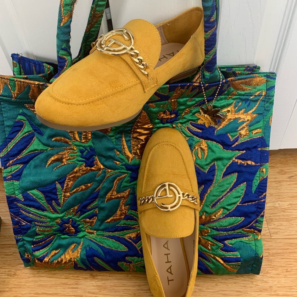 Tahari Mustard Yellow Loafers for Women - Picture 4 of 10